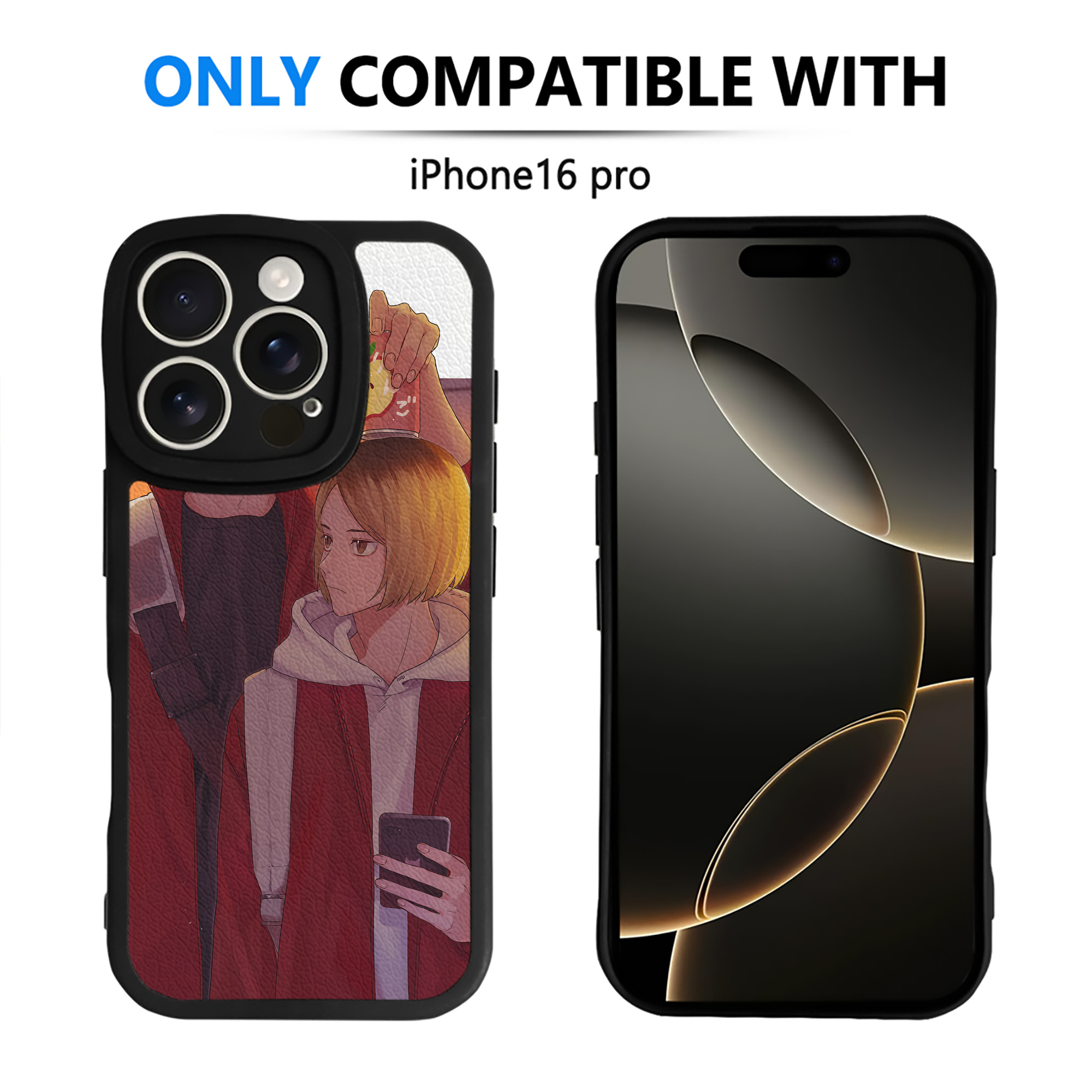 （画像用） ハイキュー!! Haikyu!! 【iPhone 16シリーズ対応】シリコンスマホケース（レザー調） 材質：シリコン